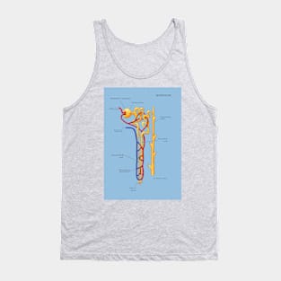 Nephron Of The Kidney, Illustration Tank Top